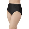 Bali Women’s Underwear Pack, Double Support Stretch Brief Panties, Moisture-wicking Underwear for Women, 3-pack(Black/Black/Black)