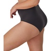Bali Women’s Underwear Pack, Double Support Stretch Brief Panties, Moisture-wicking Underwear for Women, 3-pack(Soft Taupe/Black/Soft Taupe)