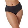 Bali Women’s Underwear Pack, Double Support Stretch Brief Panties, Moisture-wicking Underwear for Women, 3-pack(Soft Taupe/Black/Soft Taupe)