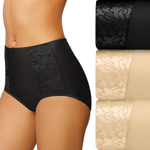Bali Women’s Underwear Pack, Double Support Stretch Brief Panties, Moisture-wicking Underwear for Women, 3-pack(Soft Taupe/Black/Soft Taupe)